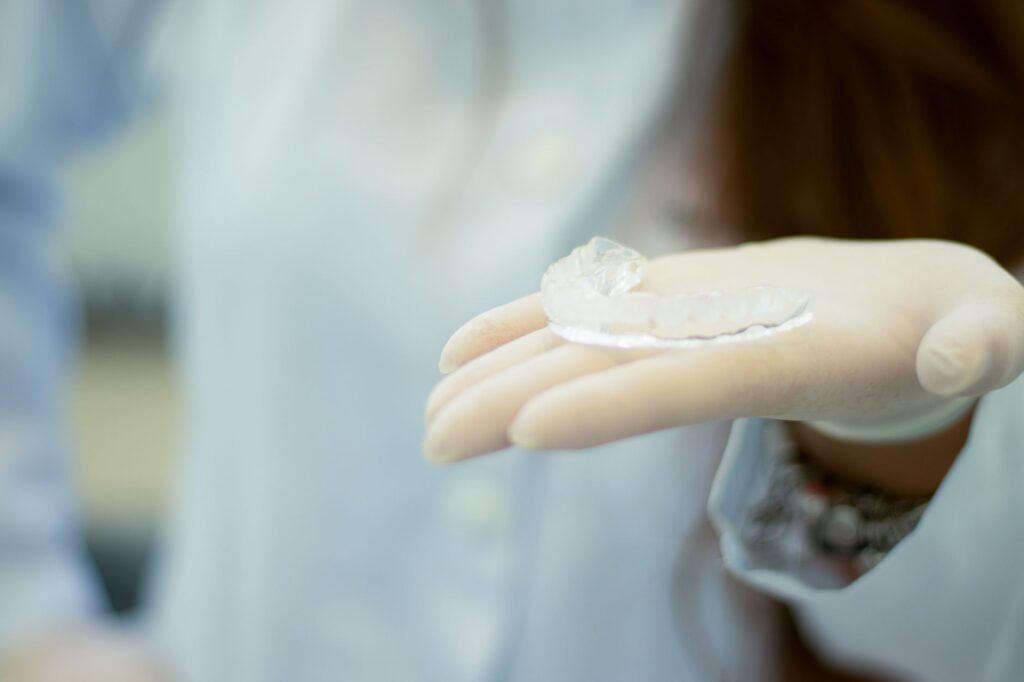 Dispositivo bite per malocclusione realizzato su misura